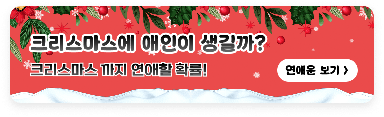 크리스마스에 애인이 생길까? 크리스마스까지 연애할 확률 보러가기